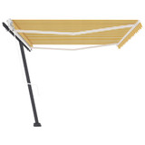 Samostojeća automatska tenda 500 x 300 cm žuto-bijela