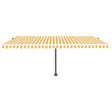 Samostojeća automatska tenda 500 x 300 cm žuto-bijela