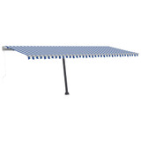 Samostojeća automatska tenda 600 x 300 cm plavo-bijela