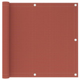 Balkonski zastor terakota 90 x 500 cm HDPE