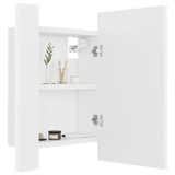 LED kupaonski ormarić s ogledalom bijeli 40 x 12 x 45 cm