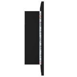 LED kupaonski ormarić s ogledalom crni 60 x 12 x 45 cm