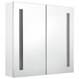 LED kupaonski ormarić s ogledalom sjajni bijeli 62 x 14 x 60 cm LED kupaonski ormarić s ogledalom sjajni bijeli 62 x 14 x 60 cm