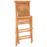 3-dijelni bistro set sa zelenim jastucima od masivne tikovine