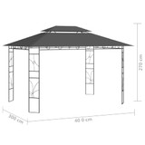 Sjenica 4 x 3 x 2,7 m antracit 160 g/m²