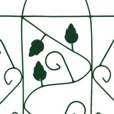 Stalci za biljke penjačice 3 kom crni 40 x 100 cm željezni