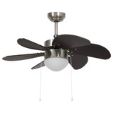 Stropni ventilator sa svjetlom 76 cm tamnosmeđi Stropni ventilator sa svjetlom 76 cm tamnosmeđi