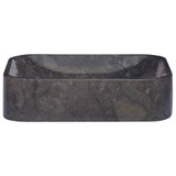Umivaonik crni 40 x 40 x 10 cm mramorni