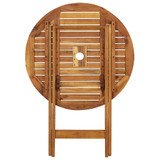 Sklopivi vrtni stol 70 cm od masivnog bagremovog drva