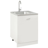 Kuhinjski sudoper srebrni 600x600x155 mm od nehrđajućeg čelika Kuhinjski sudoper srebrni 600x600x155 mm od nehrđajućeg čelika