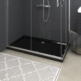 Pravokutna tuš-kada ABS crna 70 x 120 cm Pravokutna tuš-kada ABS crna 70 x 120 cm