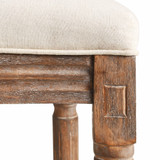 Barske stolice od bijele tkanine 2 kom