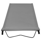 Kreveti za kampiranje 2 kom 180x60x19 cm tkanina i čelik sivi Kreveti za kampiranje 2 kom 180x60x19 cm tkanina i čelik sivi
