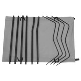 Kreveti za kampiranje 2 kom 180x60x19 cm tkanina i čelik sivi Kreveti za kampiranje 2 kom 180x60x19 cm tkanina i čelik sivi