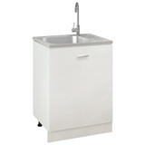 Kuhinjski sudoper srebrni 500x600x155 mm od nehrđajućeg čelika Kuhinjski sudoper srebrni 500x600x155 mm od nehrđajućeg čelika