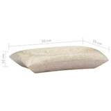 Umivaonik krem 50 x 35 x 10 cm mramorni