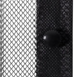 Zastori protiv insekata 2 kom s magnetima 210 x 90 cm crni