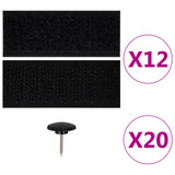 Zastori protiv insekata 2 kom s magnetima 220 x 110 cm crni