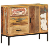 Komoda od masivnog obnovljenog drva 88 x 30 x 73 cm Komoda od masivnog obnovljenog drva 88 x 30 x 73 cm