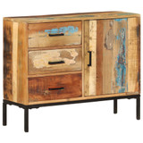 Komoda od masivnog obnovljenog drva 88 x 30 x 73 cm Komoda od masivnog obnovljenog drva 88 x 30 x 73 cm