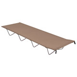 Krevet za kampiranje 180x60x19 cm tkanina i čelik smeđe-sivi Krevet za kampiranje 180x60x19 cm tkanina i čelik smeđe-sivi