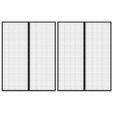 Zastori protiv insekata 2 kom s magnetima 230 x 160 cm crni