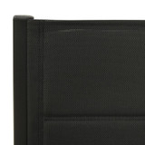 Sklopive vrtne stolice 2 kom od tekstilena i aluminija crne Sklopive vrtne stolice 2 kom od tekstilena i aluminija crne