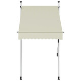 Tenda na ručno uvlačenje 100 cm krem