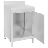 Komercijalni radni stol s ormarićem 60 x 60 x 96 cm od čelika
