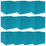 Kutije za pohranu 10 kom svjetloplave 32x32x32 cm od tkanine Kutije za pohranu 10 kom svjetloplave 32x32x32 cm od tkanine