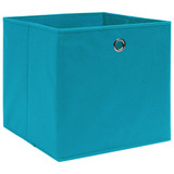 Kutije za pohranu 10 kom svjetloplave 32x32x32 cm od tkanine Kutije za pohranu 10 kom svjetloplave 32x32x32 cm od tkanine