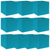 Kutije za pohranu 10 kom svjetloplave 32x32x32 cm od tkanine Kutije za pohranu 10 kom svjetloplave 32x32x32 cm od tkanine