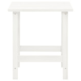 Vrtna stolica Adirondack sa stolićem od masivne jelovine bijela