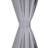 Zavjesa za Zamračivanje s Metalnim Prstenovima 2 kom 135x175 cm Siva