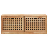 Klupa za pohranu cipela od masivne orahovine 94 x 20 x 38 cm Klupa za pohranu cipela od masivne orahovine 94 x 20 x 38 cm