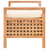 Klupa za pohranu od masivne orahovine 93 x 49 x 49 cm Klupa za pohranu od masivne orahovine 93 x 49 x 49 cm