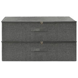 Kutije za pohranu 2 kom od tkanine 70 x 40 x 18 cm antracit Kutije za pohranu 2 kom od tkanine 70 x 40 x 18 cm antracit