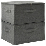 Kutije za pohranu 2 kom od tkanine 43 x 34 x 23 cm antracit Kutije za pohranu 2 kom od tkanine 43 x 34 x 23 cm antracit