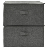 Kutije za pohranu 2 kom od tkanine 43 x 34 x 23 cm antracit Kutije za pohranu 2 kom od tkanine 43 x 34 x 23 cm antracit
