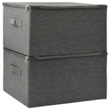 Kutije za pohranu 2 kom od tkanine 43 x 34 x 23 cm antracit Kutije za pohranu 2 kom od tkanine 43 x 34 x 23 cm antracit