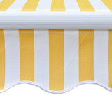 Sklopiva motorizirana tenda 400 cm žuto-bijela