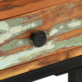 Bočni stolić U-oblika 45 x 30 x 61 cm masivno obnovljeno drvo