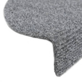 Samoljepljivi otirači za stepenice 10 kom svjetlosivi 56x17x3cm