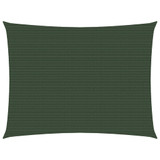 Jedro za zaštitu od sunca 160 g/m² tamnozeleno 2,5 x 3 m HDPE