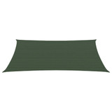 Jedro za zaštitu od sunca 160 g/m² tamnozeleno 2,5 x 3,5 m HDPE