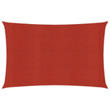 Jedro za zaštitu od sunca 160 g/m² crveno 2,5 x 5 m HDPE