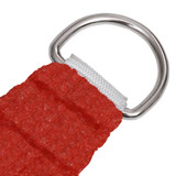 Jedro za zaštitu od sunca 160 g/m² crveno 3 x 5 m HDPE