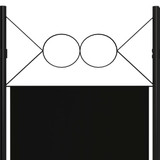 Sobna pregrada s 3 panela crna 120 x 180 cm Sobna pregrada s 3 panela crna 120 x 180 cm