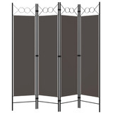 Sobna pregrada s 4 panela antracit 160 x 180 cm Sobna pregrada s 4 panela antracit 160 x 180 cm