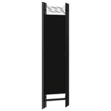Sobna pregrada s 4 panela crna 160 x 180 cm Sobna pregrada s 4 panela crna 160 x 180 cm